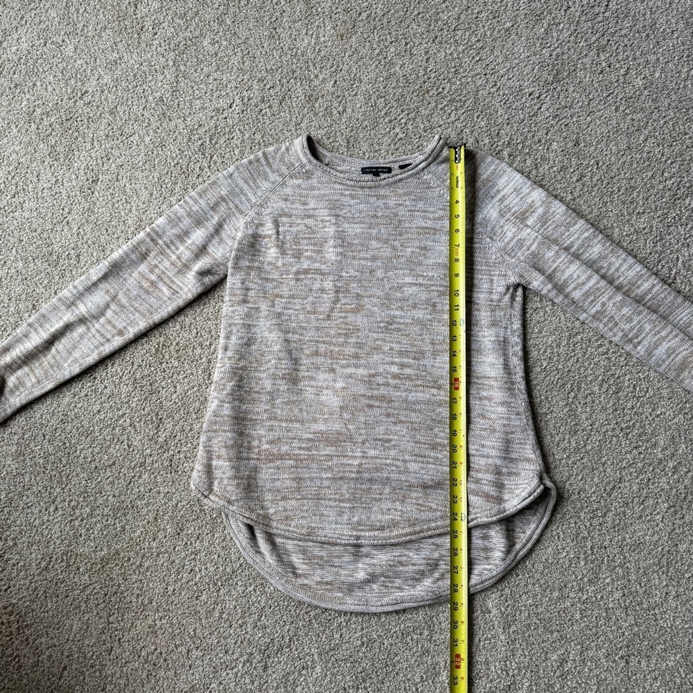 Jeanne Pierre Natural Beige Cotton Sweater - Picture 9 of 10